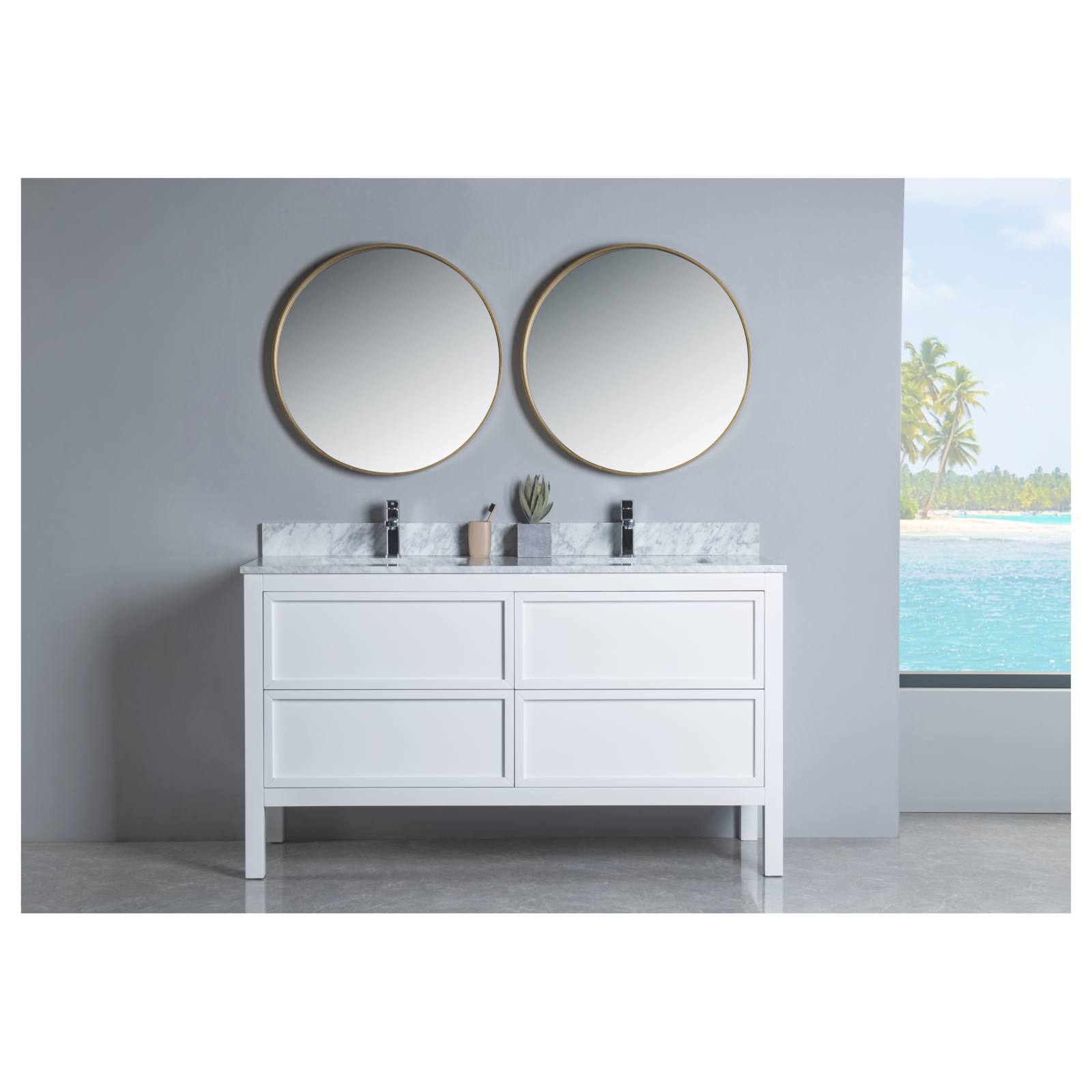 Penfold 150cm Double Vanity, White