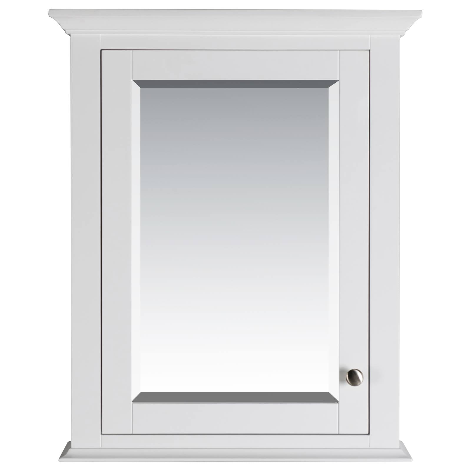 Shaker Mirror Timber Cabinet, White
