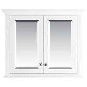 Shaker 90cm Timber Mirror Cabinet, White