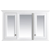 Shaker Timber Mirror Cabinet, White