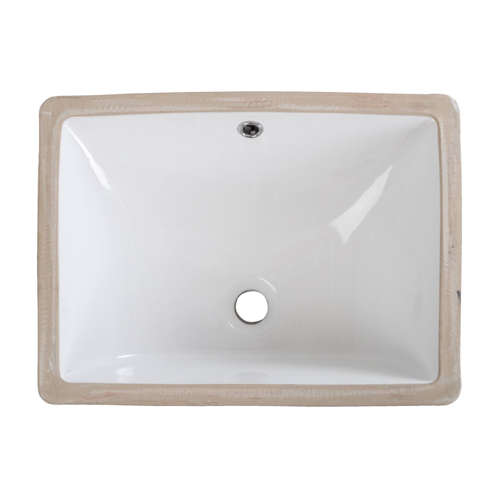 Dara Undermount Basin White 52 x 38cm with Overflow