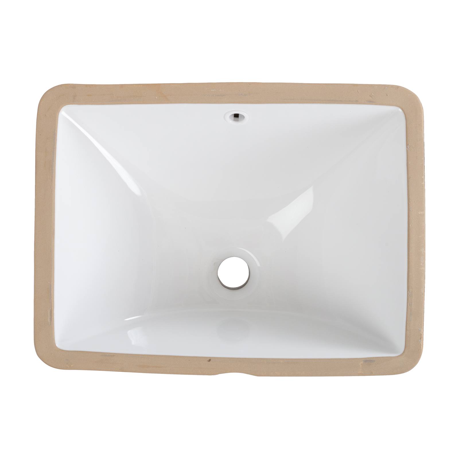 Basin Rectangular 47x35 Ceramic Basin, White