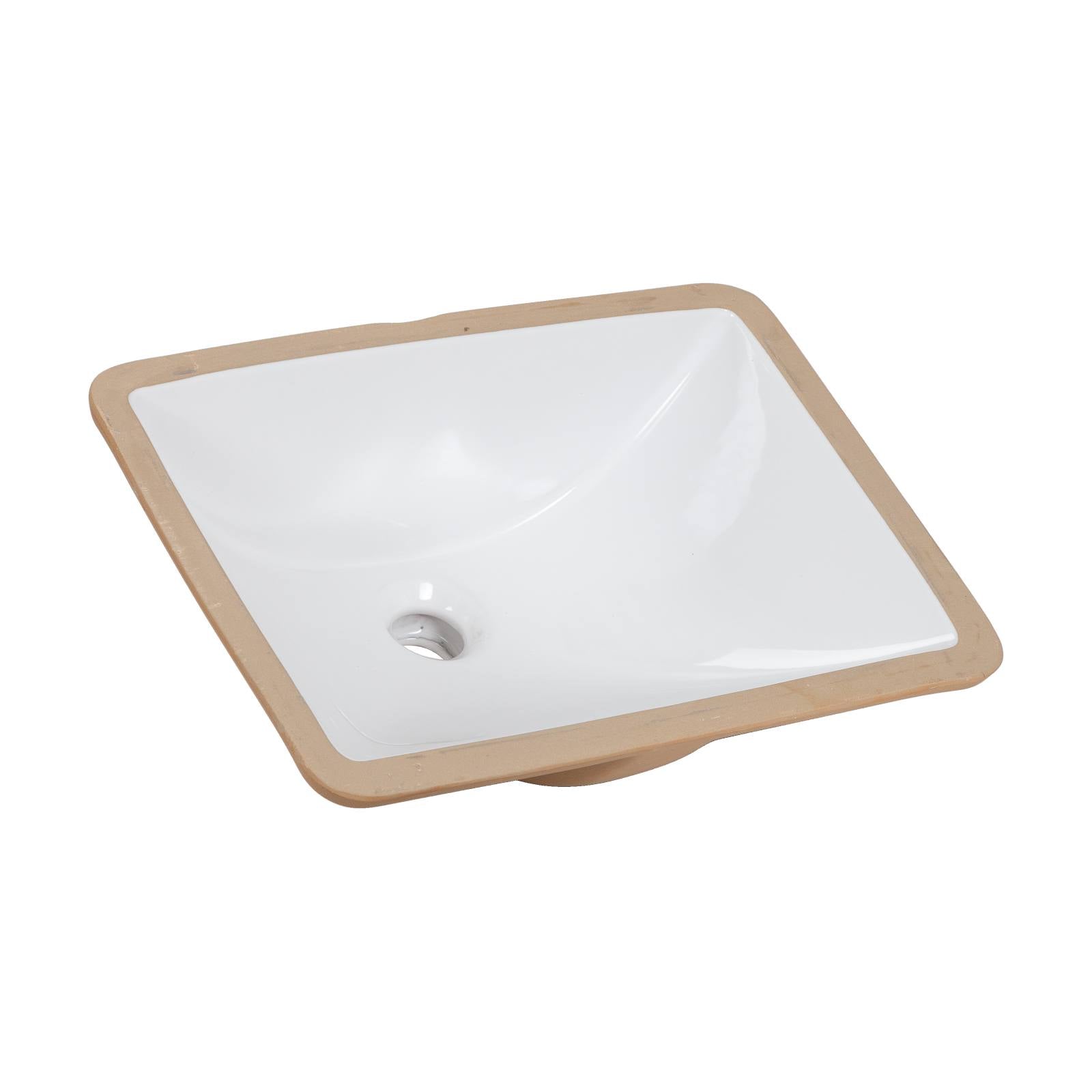 Basin Rectangular 47x35 Ceramic Basin, White