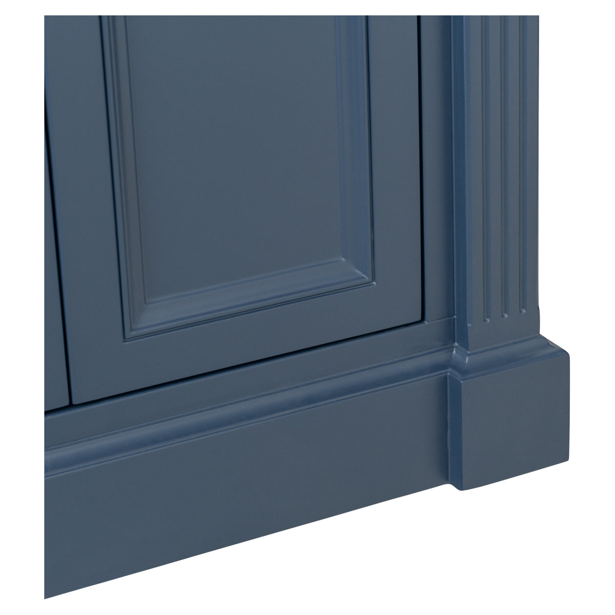 OC Classique 1800mm Marble Top Single Vanity, Navy Blue