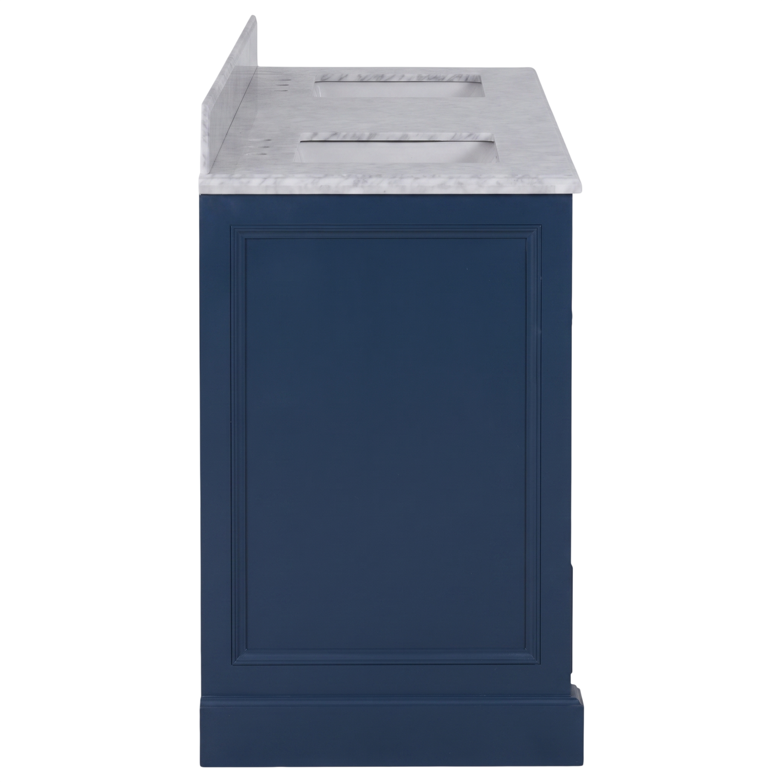 OC Classique 1800mm Marble Top Single Vanity, Navy Blue