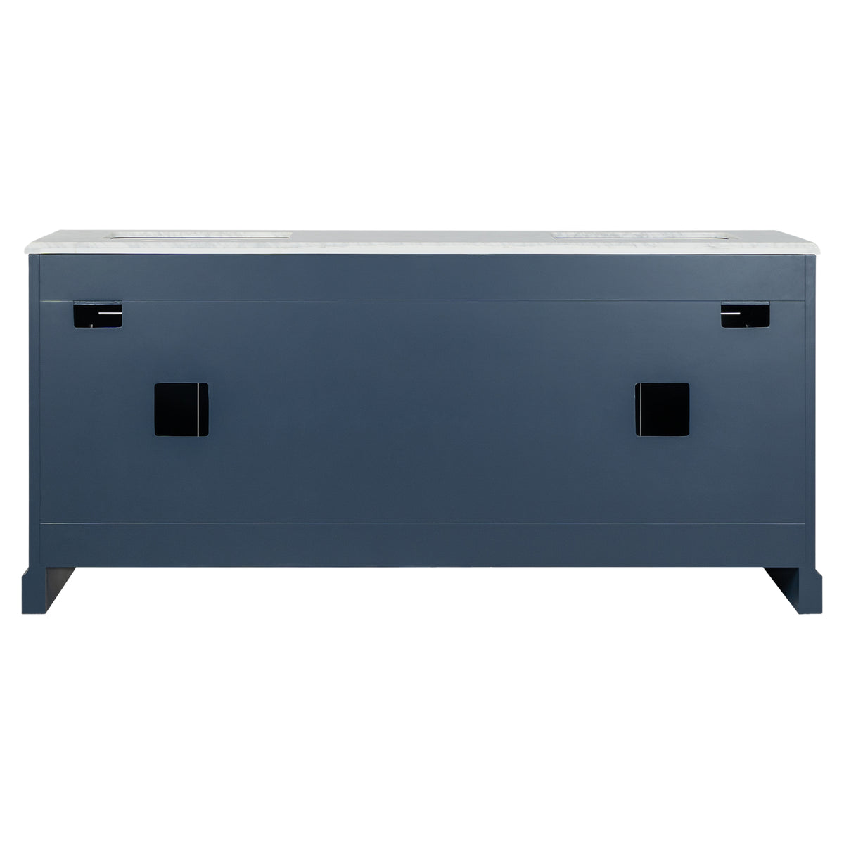 OC Classique 1800mm Marble Top Single Vanity, Navy Blue