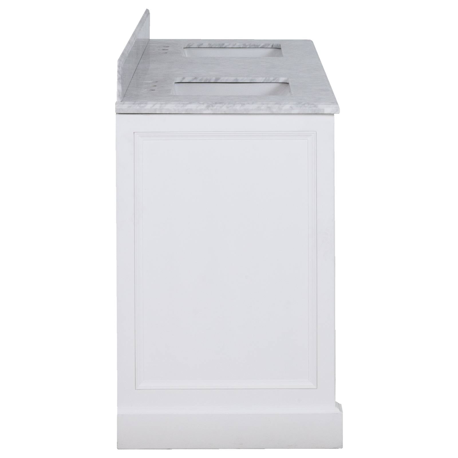OC Classique 1800mm Marble Top Double White Freestanding Vanity