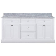 OC Classique 1800mm Marble Top Double White Freestanding Vanity