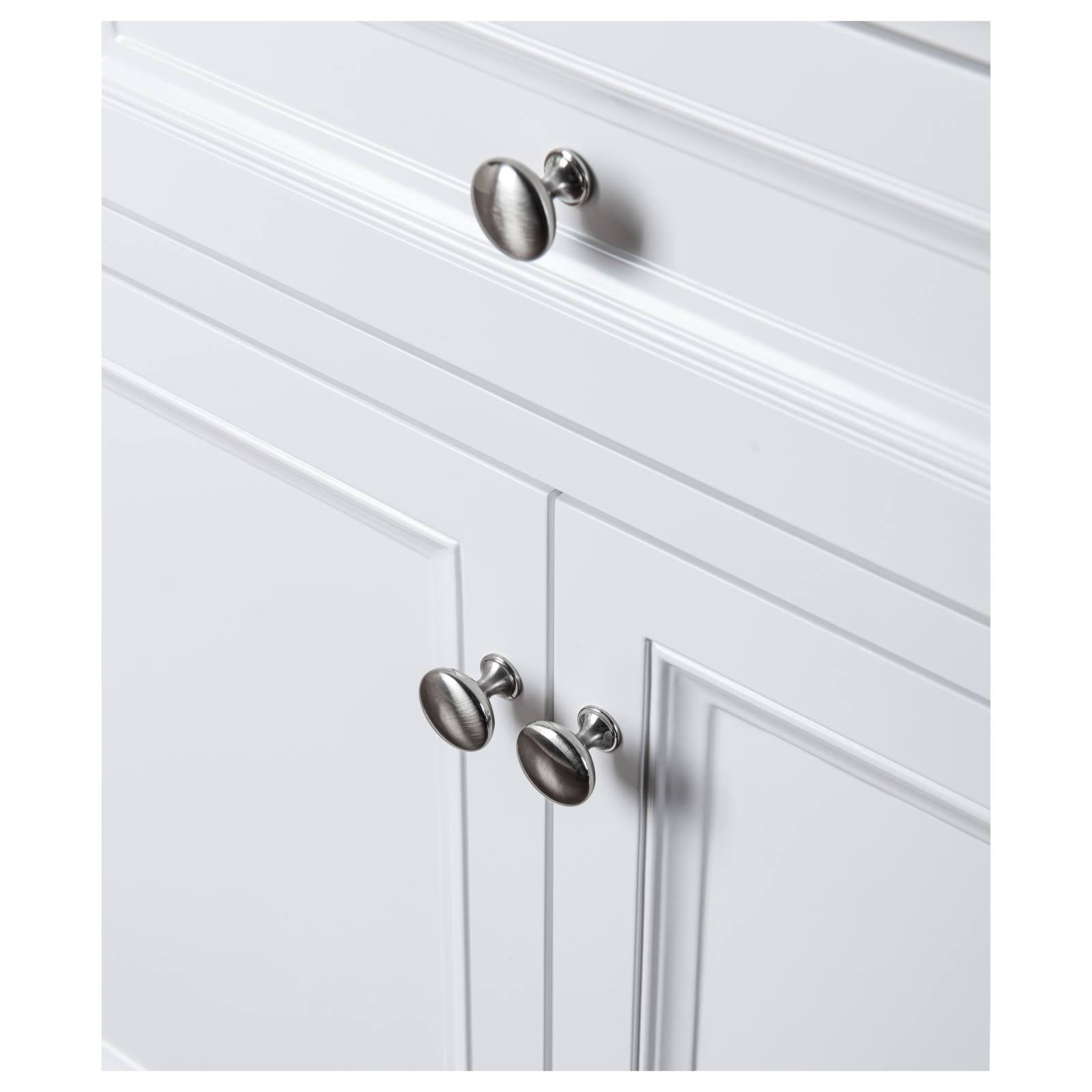 OC Classique 1000mm Marble Top Single White Freestanding Vanity