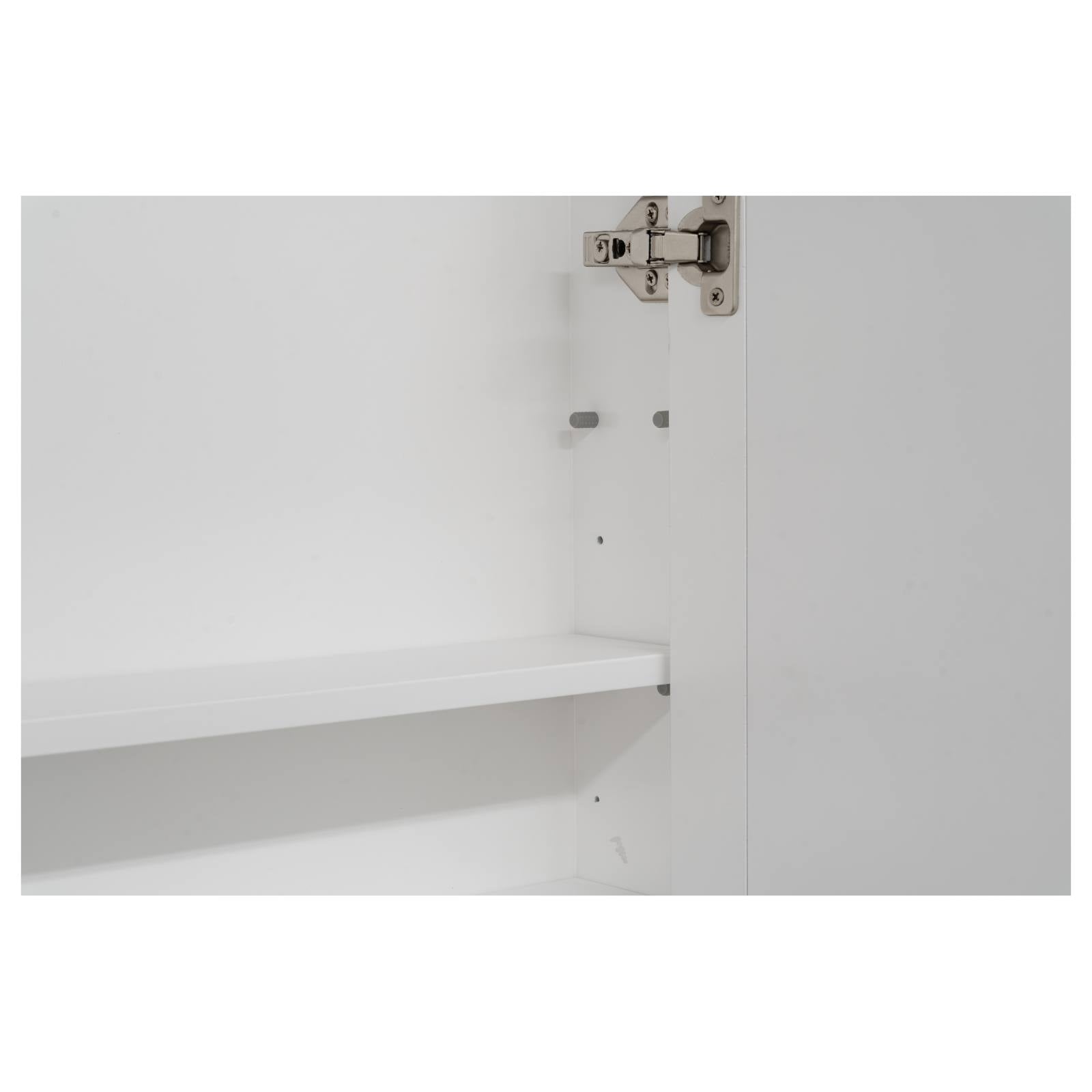 OC Classique 1000mm White Mirror Cabinet