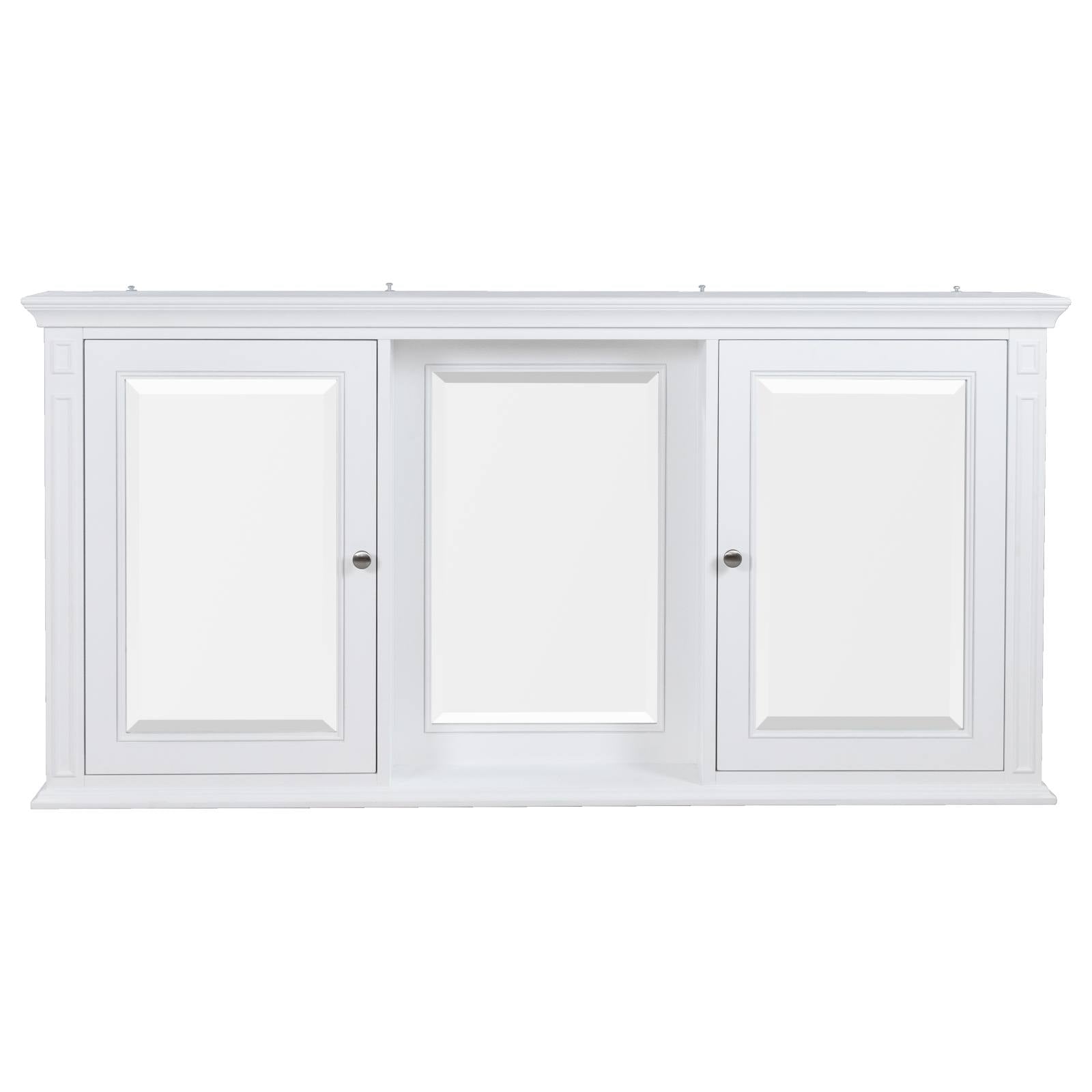 Montana 3 Mirror 2 Door Cabinet, White