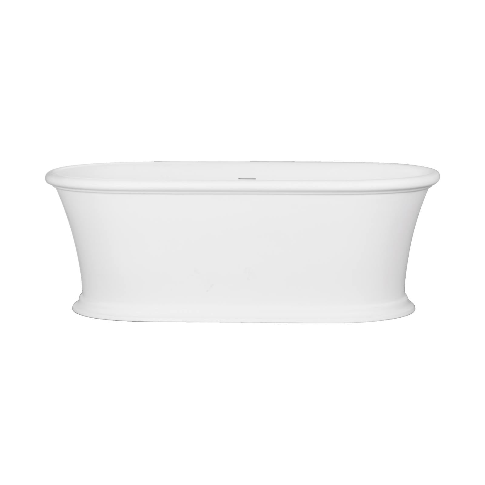 Anlon 1700mm Matte White Cast Stone Bath