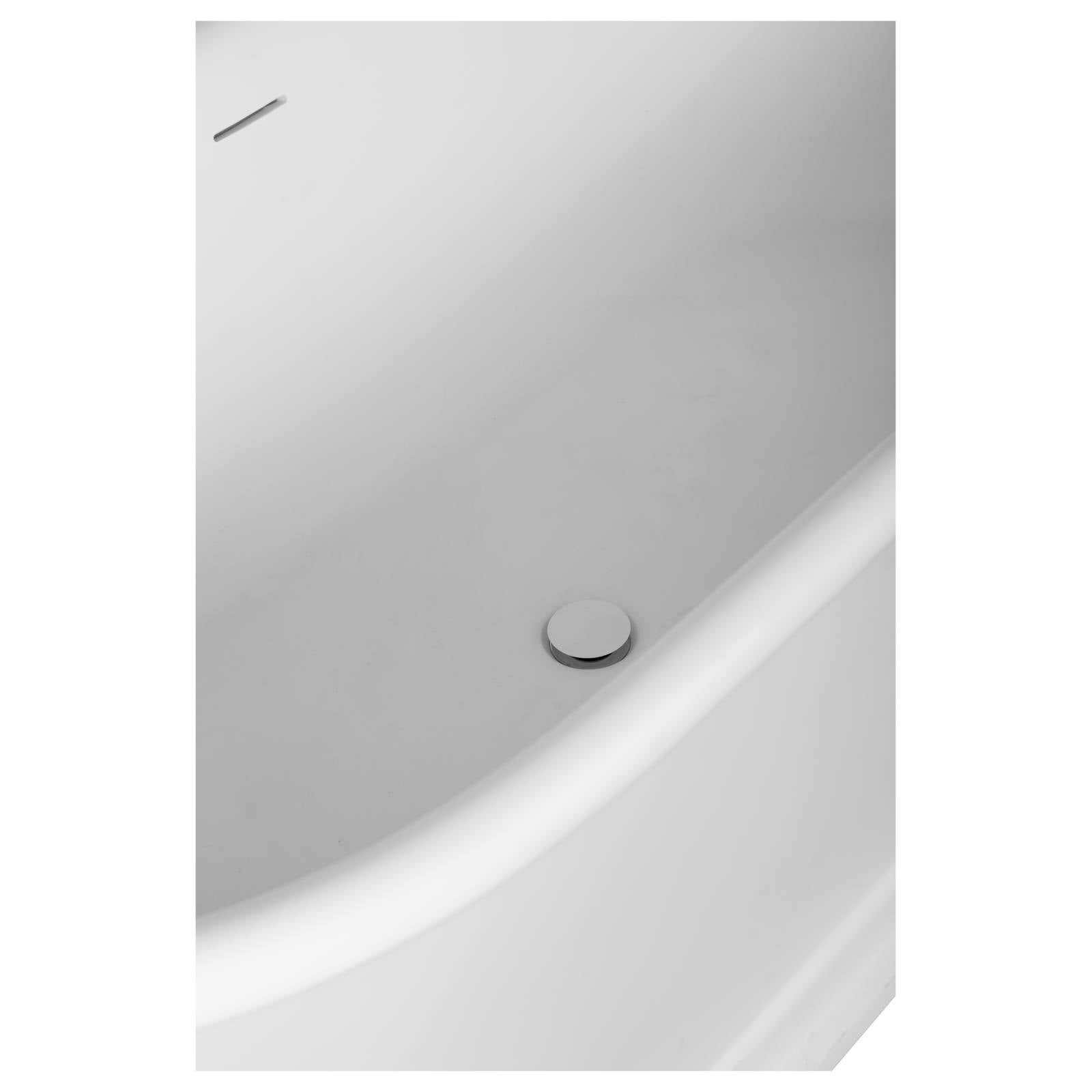 Anlon 1700mm Matte White Cast Stone Bath