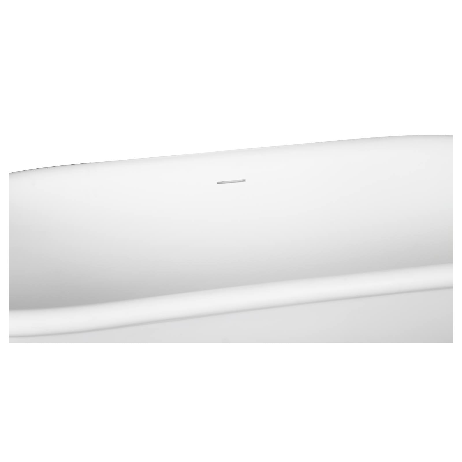 Anlon 1700mm Matte White Cast Stone Bath