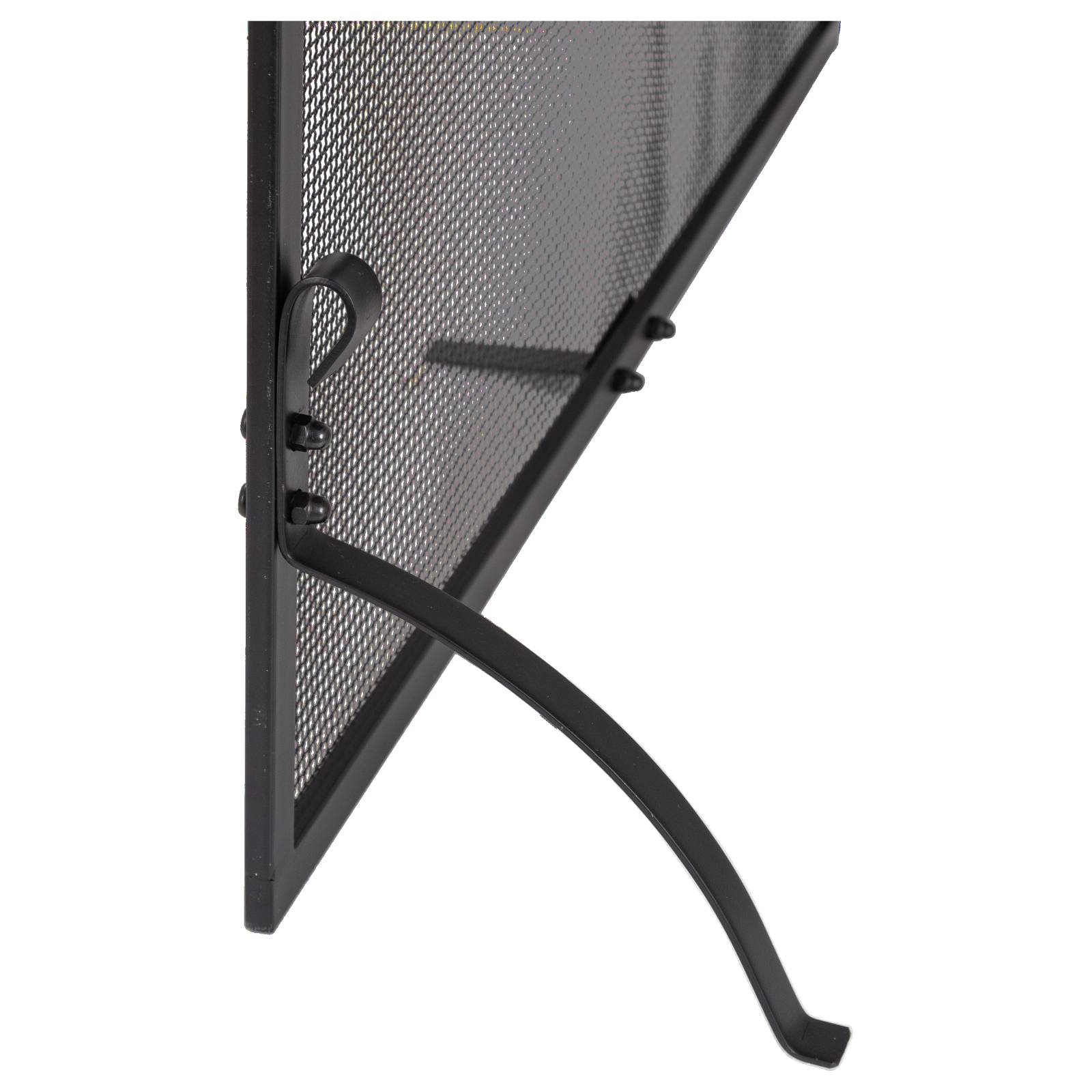 Kaden 90x70cm Metal Firescreen, Black