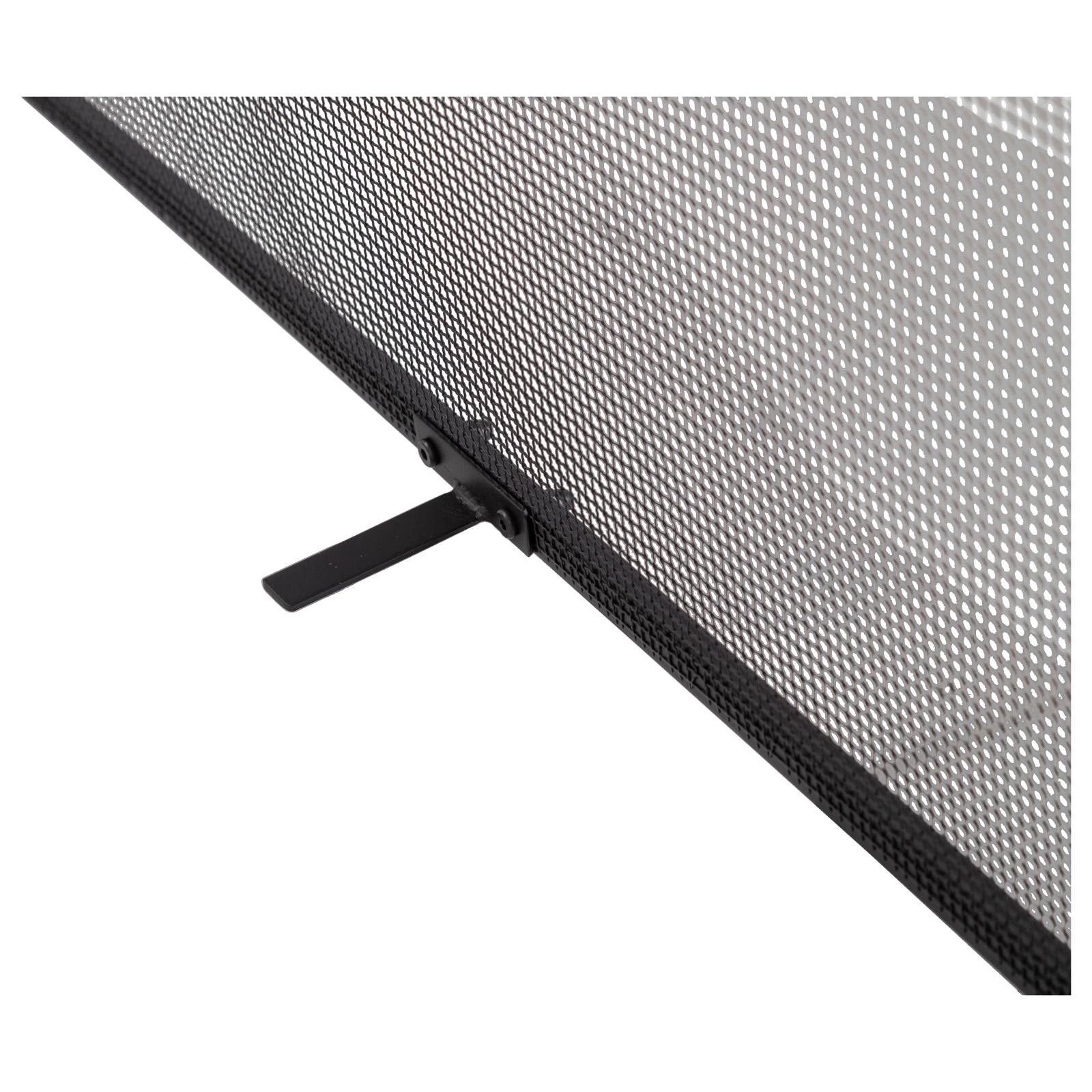 Kaden 90x70cm Metal Firescreen, Black