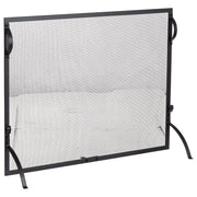 Kaden 90x70cm Metal Firescreen, Black