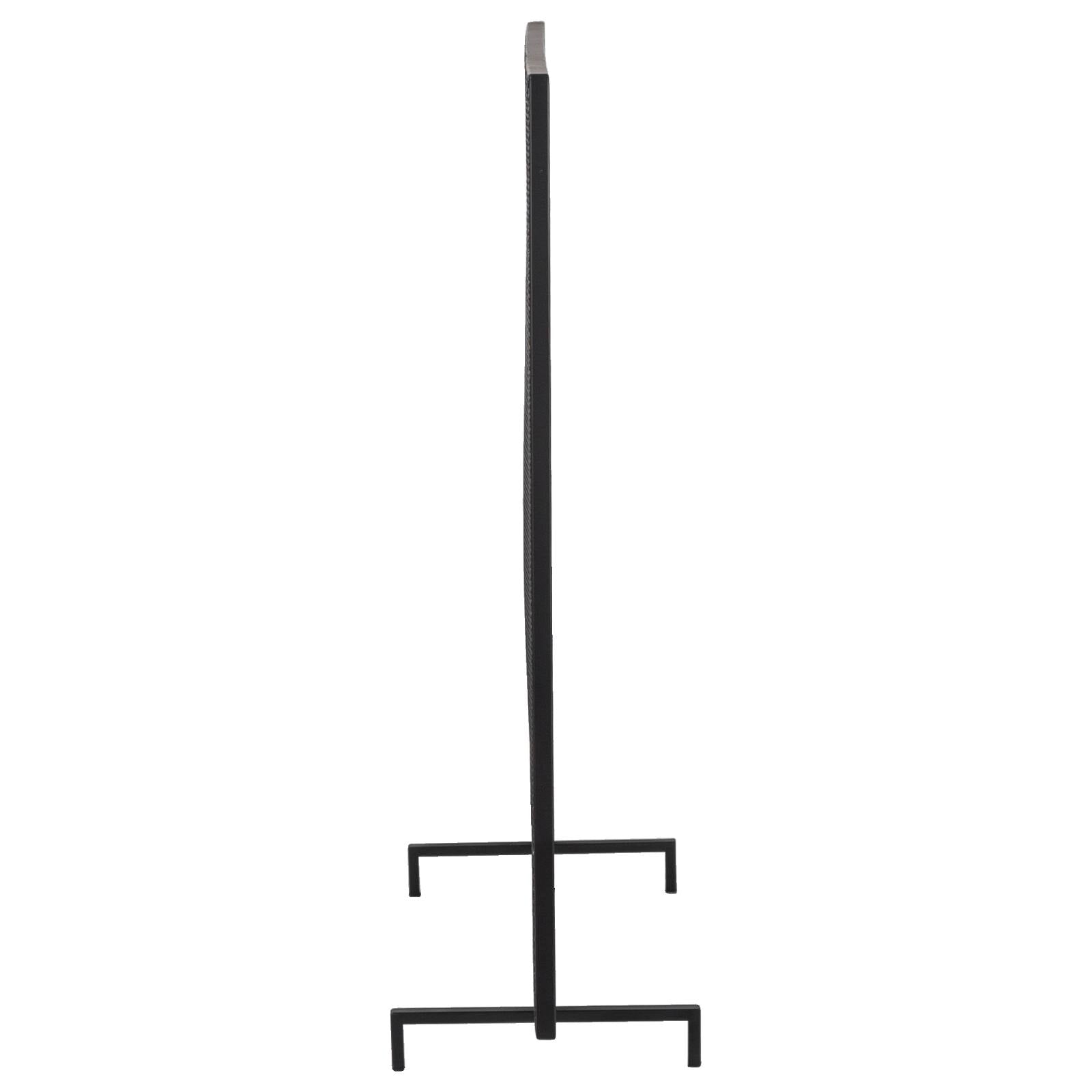 Olly 104x81cm Metal Firescreen, Black
