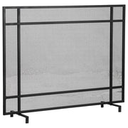 Olly 104x81cm Metal Firescreen, Black