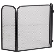 Riley 3-Fold Small 105x60cm Firescreen, Black