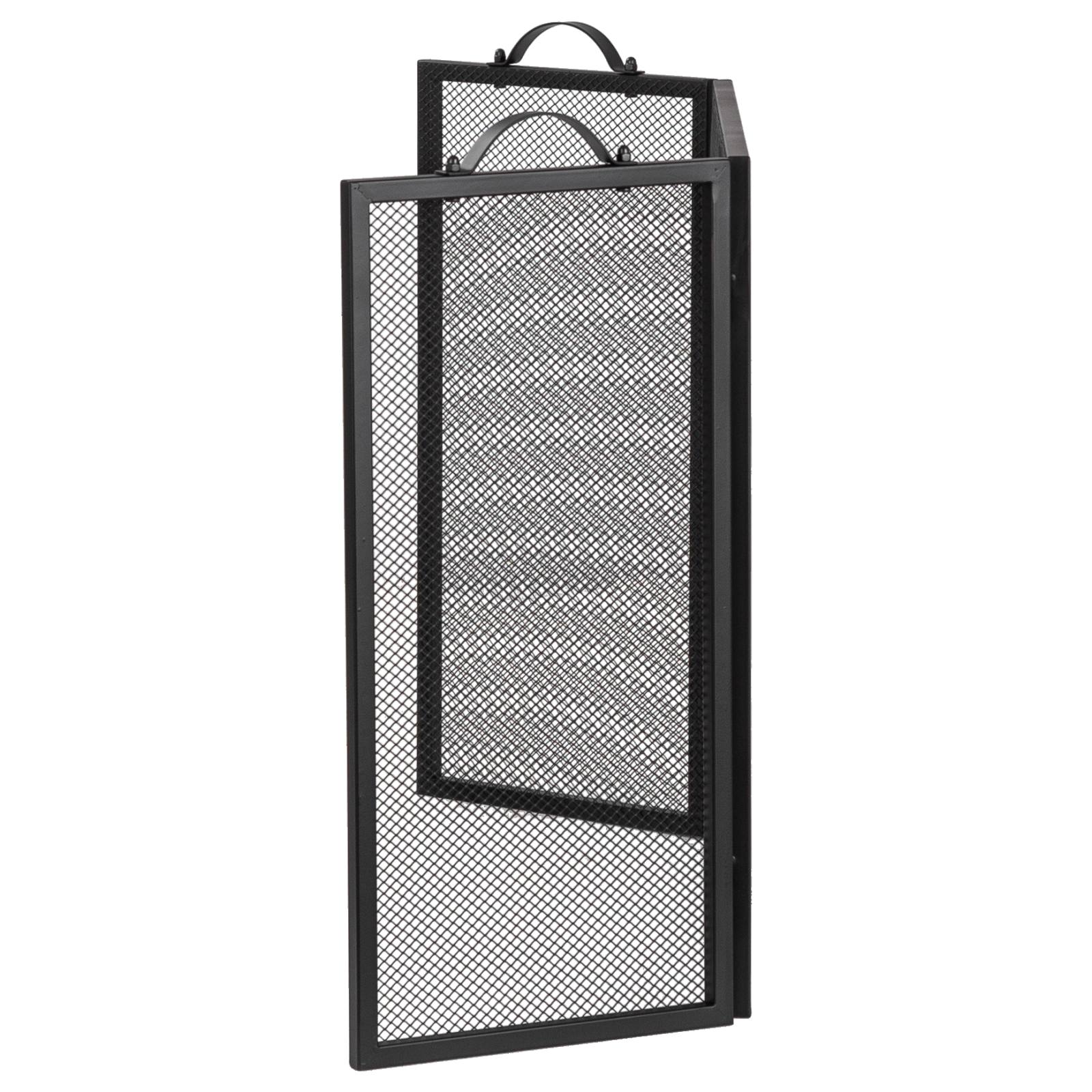 Radley 3-fold 127x62cm Metal Firescreeen, Black