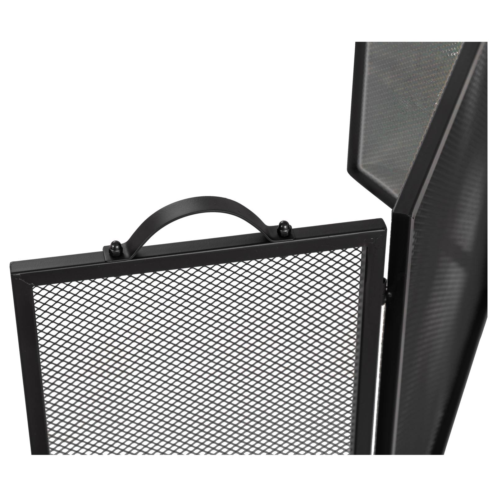 Radley 3-fold 127x62cm Metal Firescreeen, Black