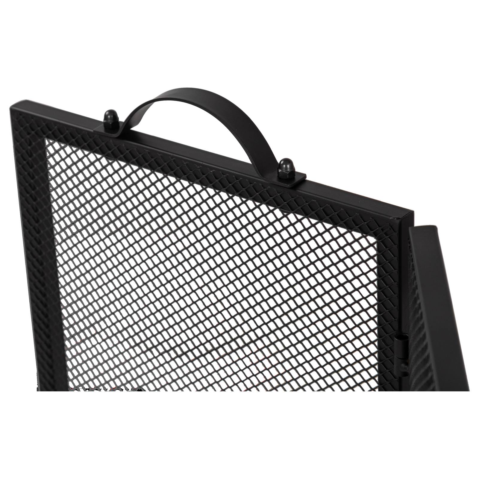 Radley 3-fold 127x62cm Metal Firescreeen, Black