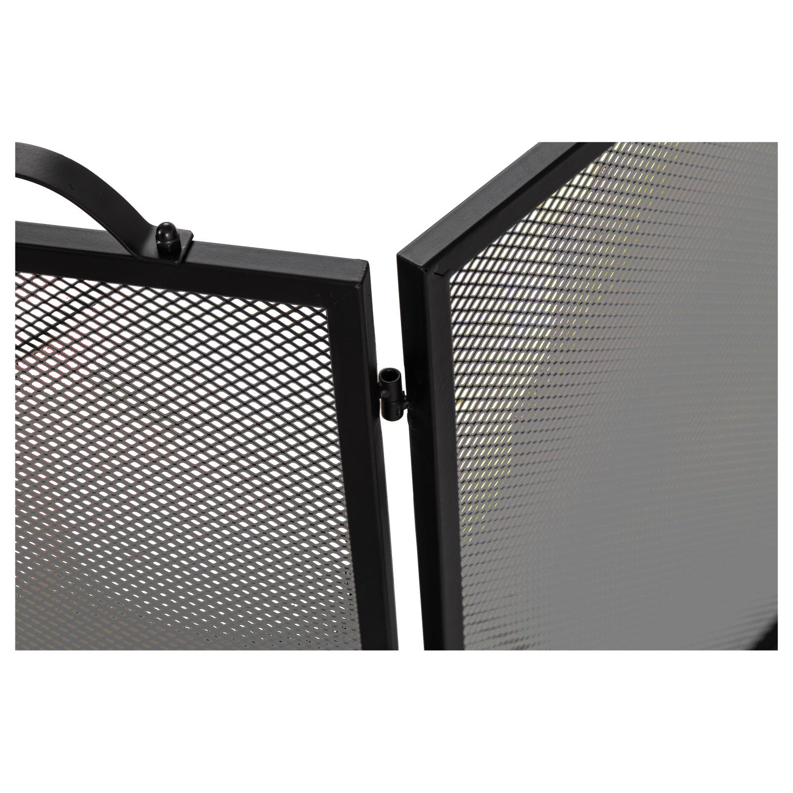 Radley 3-fold 127x62cm Metal Firescreeen, Black