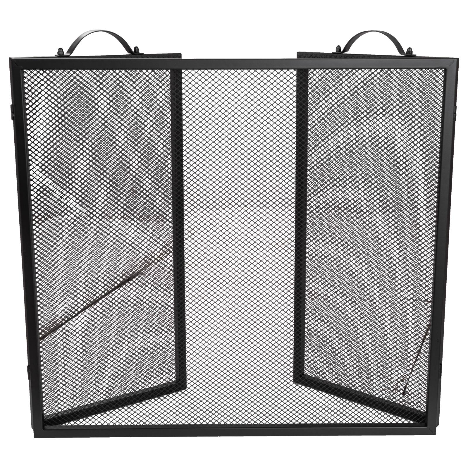 Radley 3-fold 127x62cm Metal Firescreeen, Black