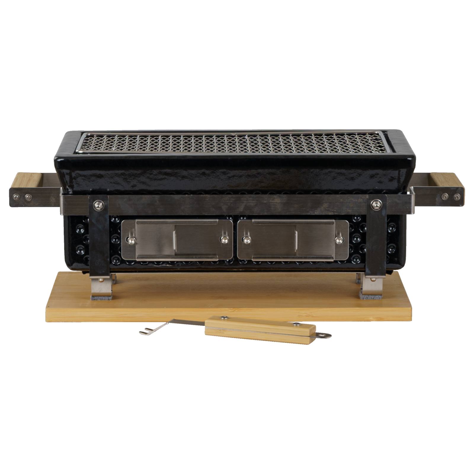 Hibachi Yoto Rectangular Ceramic Grill, Black