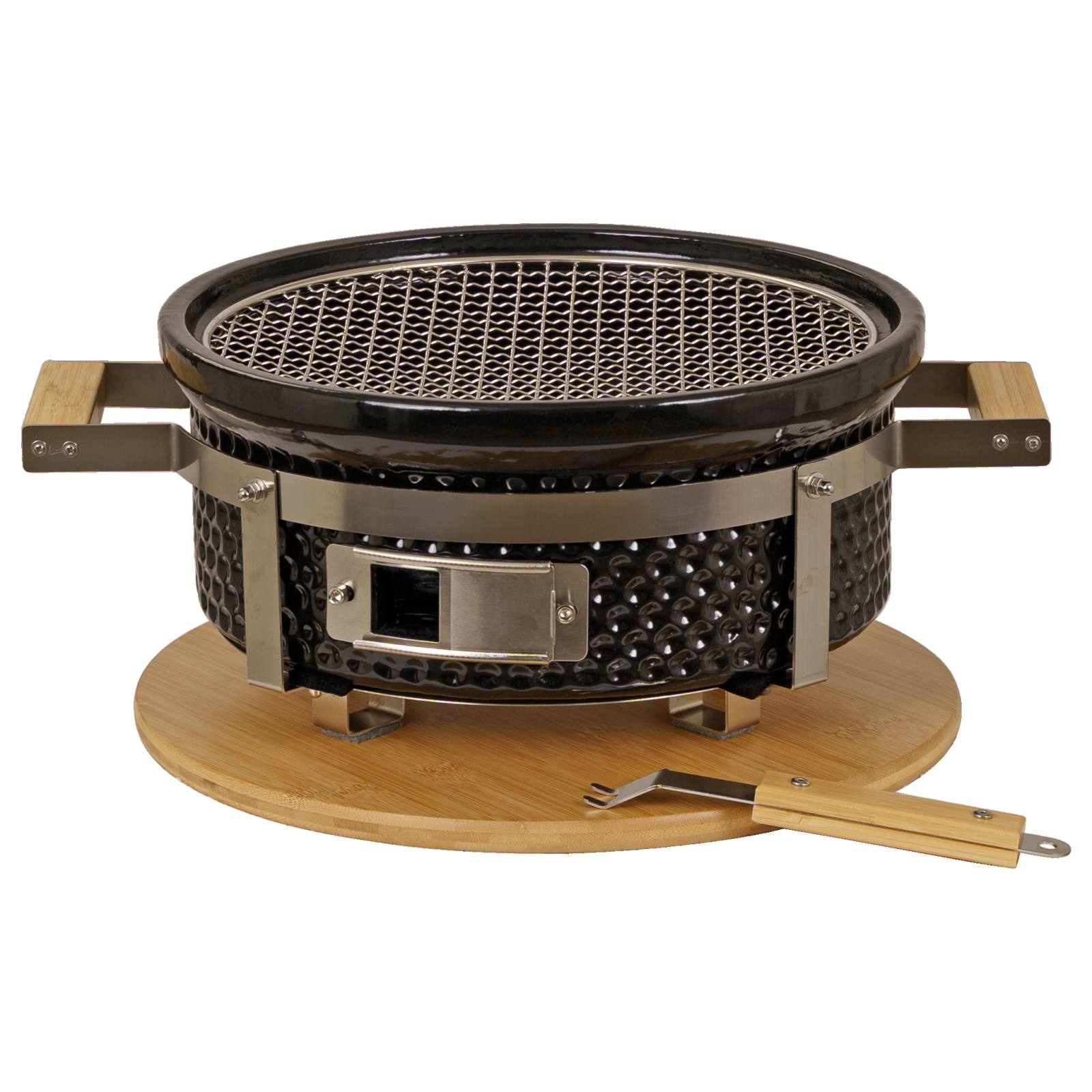 Hibachi Yoto Round Ceramic Grill, Black