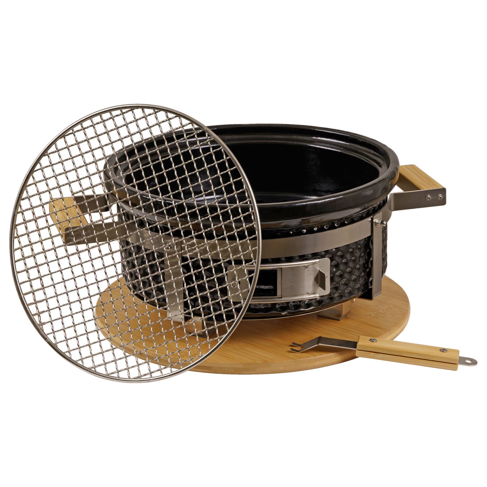 Hibachi Yoto Round Ceramic Grill, Black