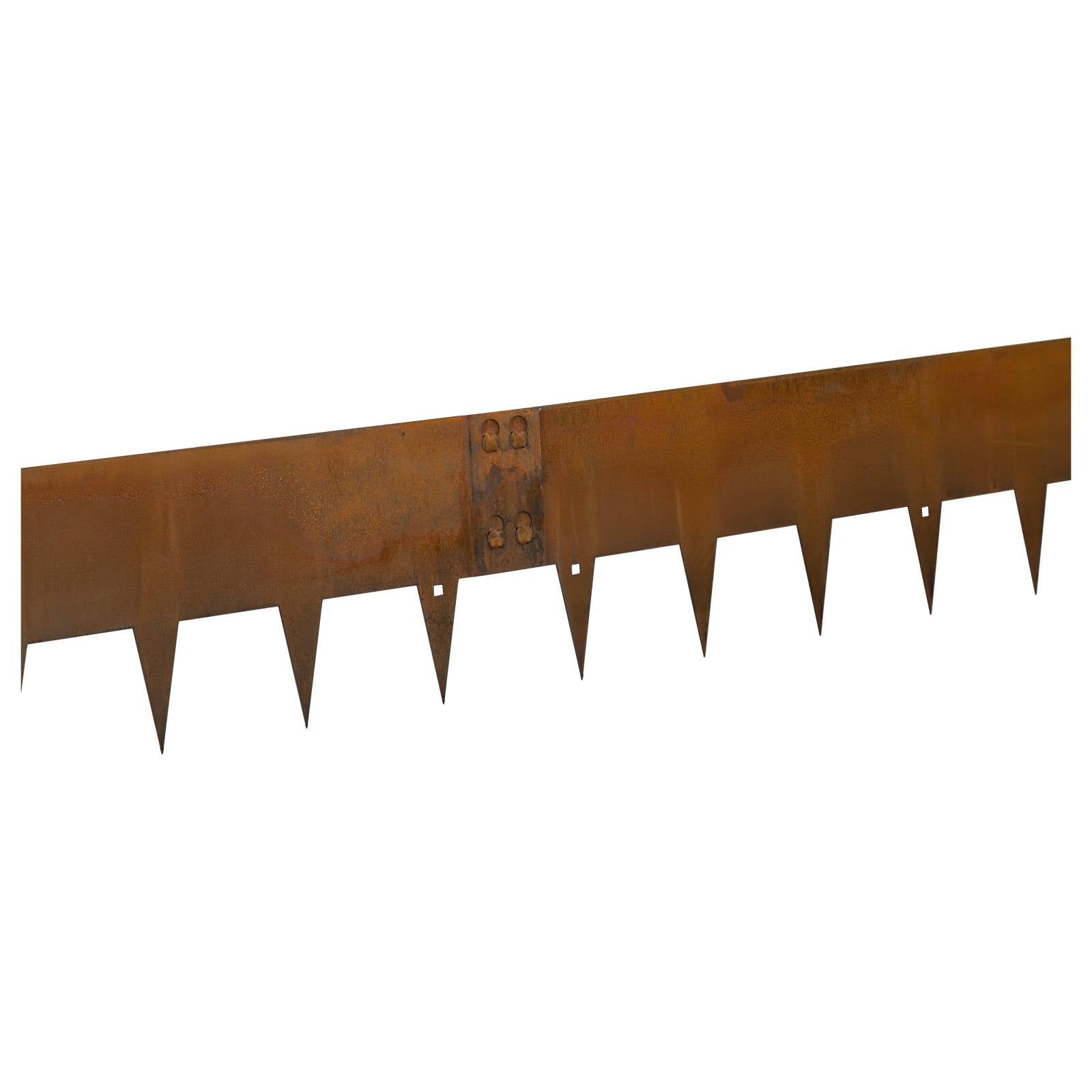 1075x150mm Corten Steel Garden Edging, Rust