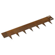 1075x150mm Corten Steel Garden Edging, Rust
