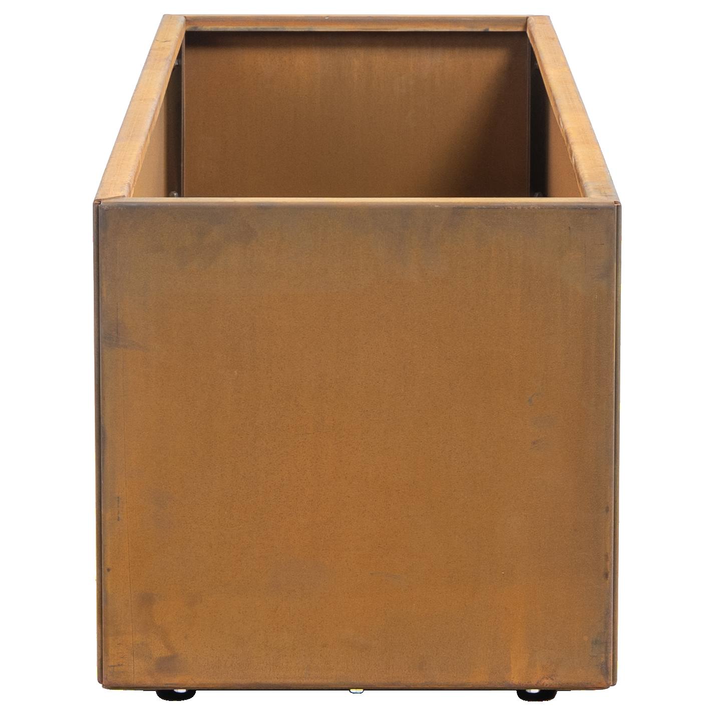 Denver 100x40x40cm Corten Steel Rectangular Planter, Rust