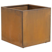 Fulton 60x60cm Corten Steel Square Planter, Rust