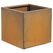 Fulton 40x40cm Corten Steel Square Planter, Rust