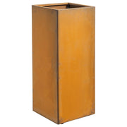 Sanford 40x100cm Corten Steel Tall Square Planter, Rust