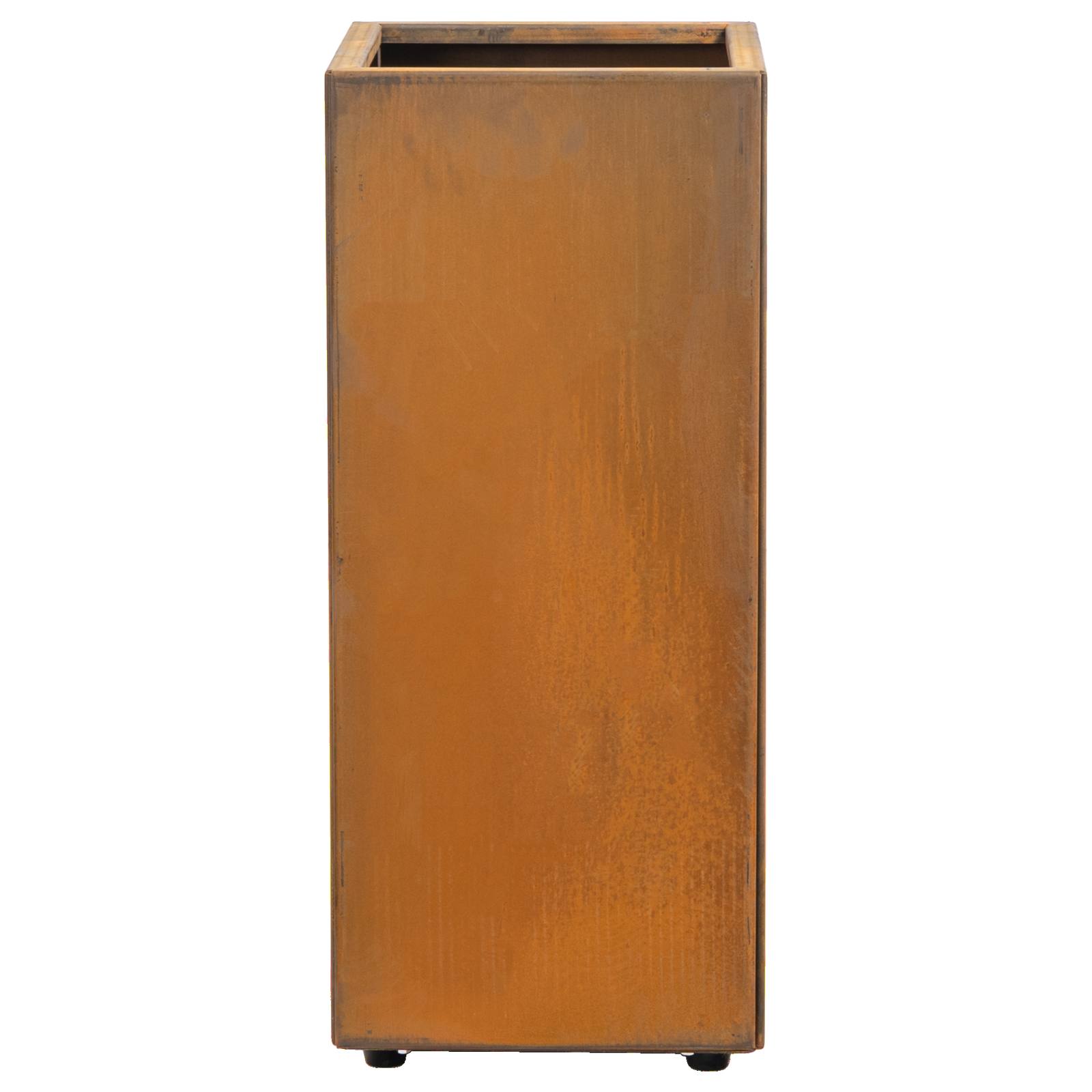 Sanford 32x75cm Corten Steel Tall Square Planter, Rust