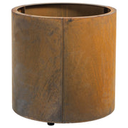 Yantis 50x50cm Corten Steel Round Planter, Rust