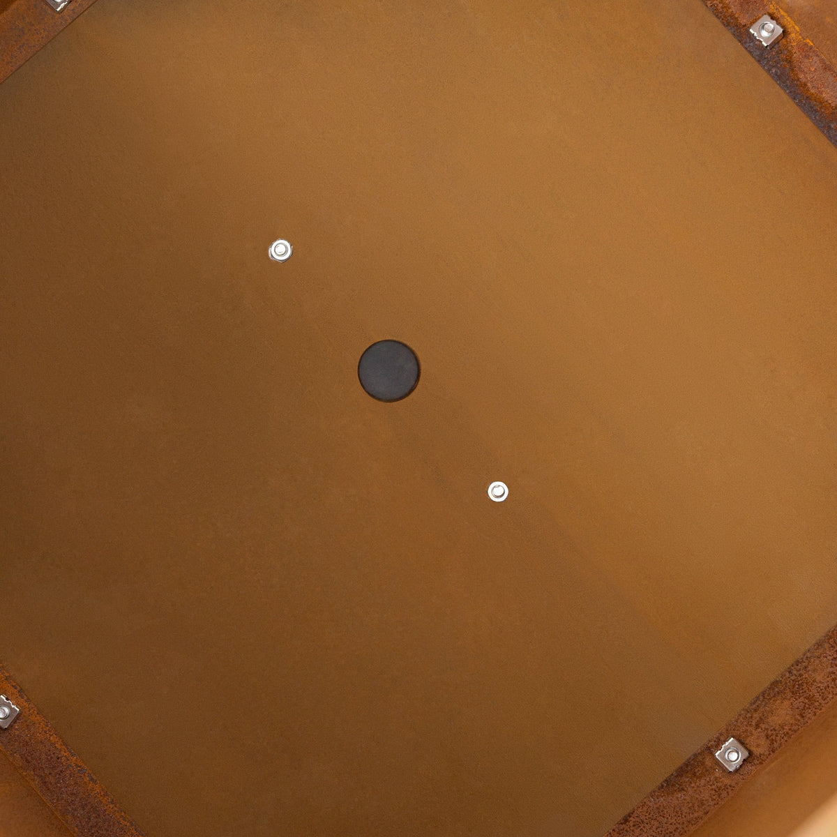 Saltan 50cm Corten Steel Cube Planter, Rust
