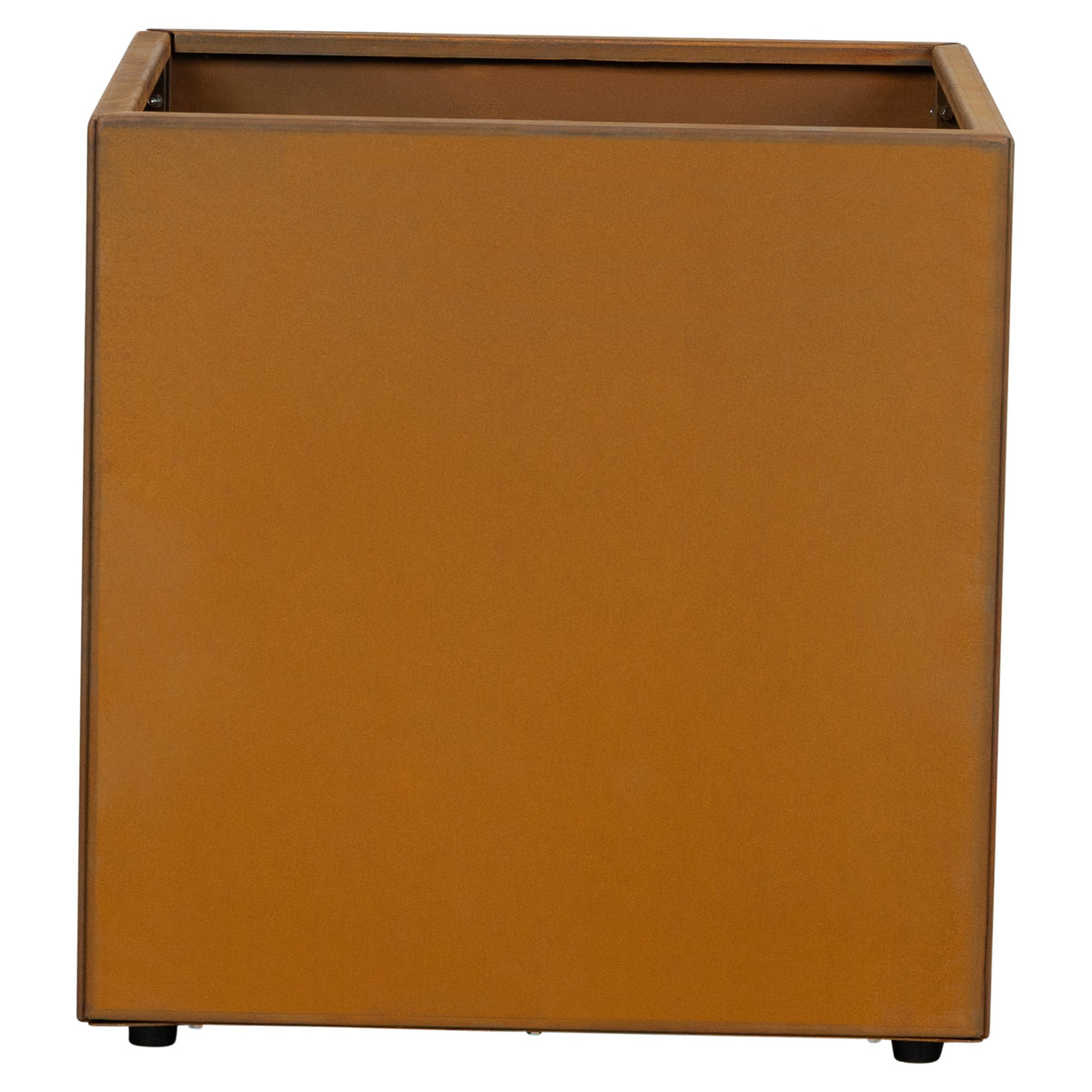 Saltan 60cm Corten Steel Cube Planter, Rust
