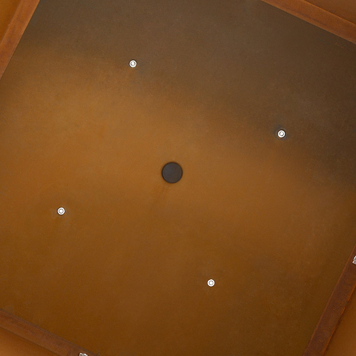 Saltan 60cm Corten Steel Cube Planter, Rust