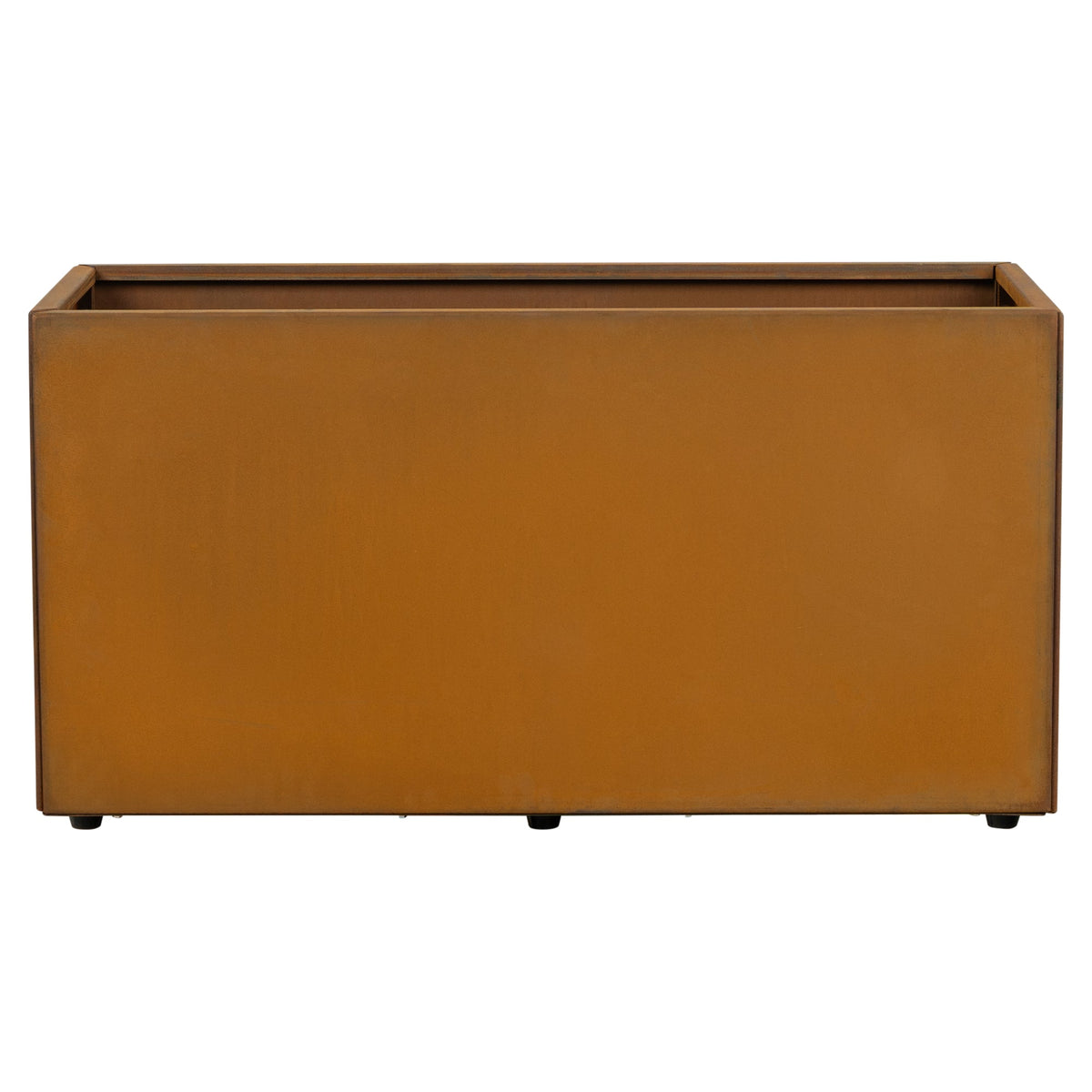 Vaile 100x40x50cm Corten Steel Rectangular Planter, Rust