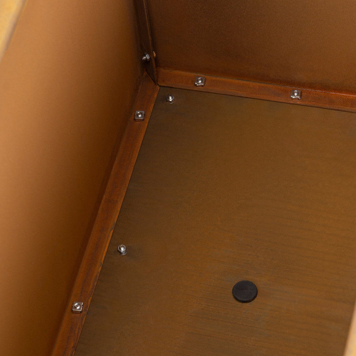 Vaile 100x40x50cm Corten Steel Rectangular Planter, Rust