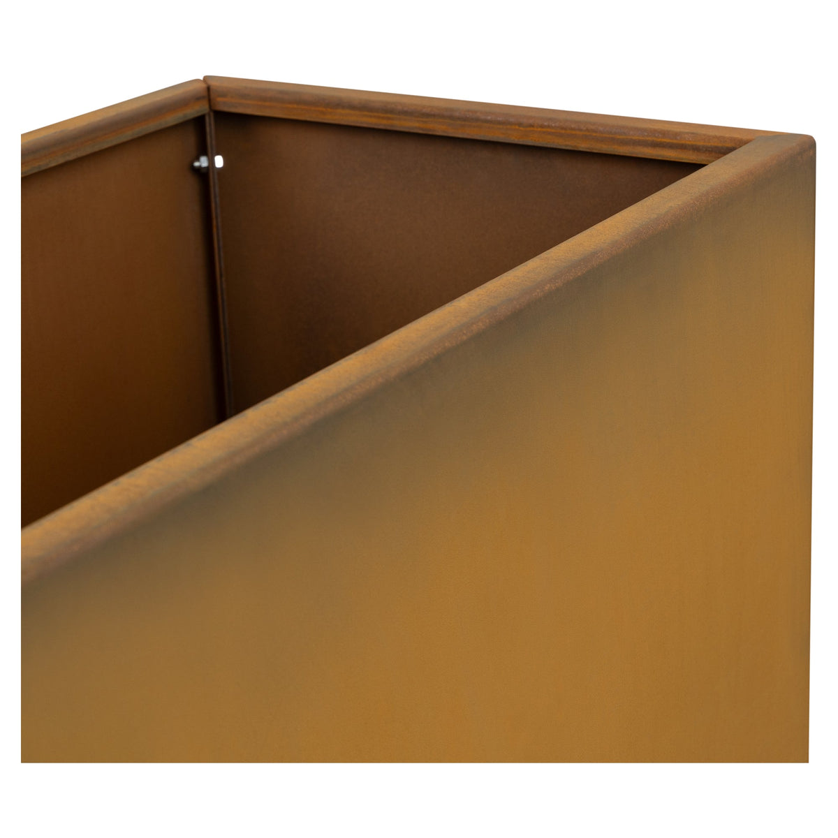 Vaile 100x40x50cm Corten Steel Rectangular Planter, Rust