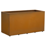 Vaile 120x50x60cm Corten Steel Rectangular Planter, Rust
