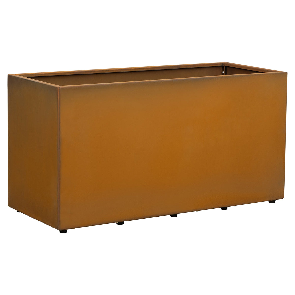 Vaile 120x50x60cm Corten Steel Rectangular Planter, Rust