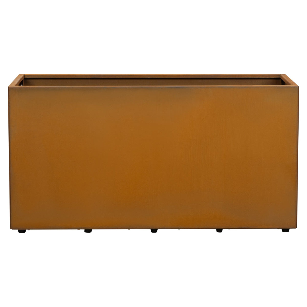 Vaile 120x50x60cm Corten Steel Rectangular Planter, Rust