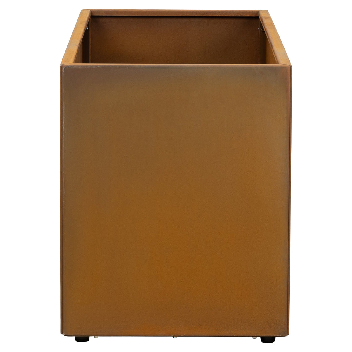 Vaile 120x50x60cm Corten Steel Rectangular Planter, Rust